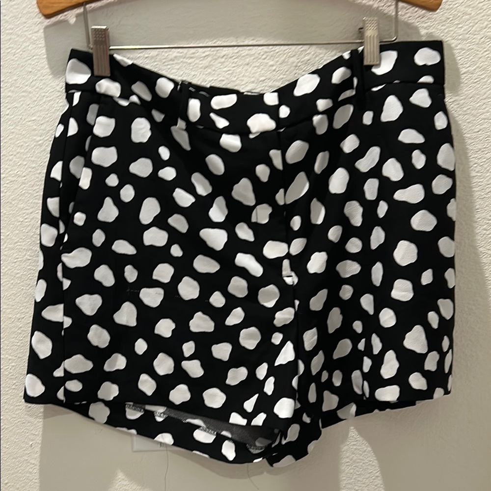 ANN TAYLOR Black and White Polka Dot Women's Shorts